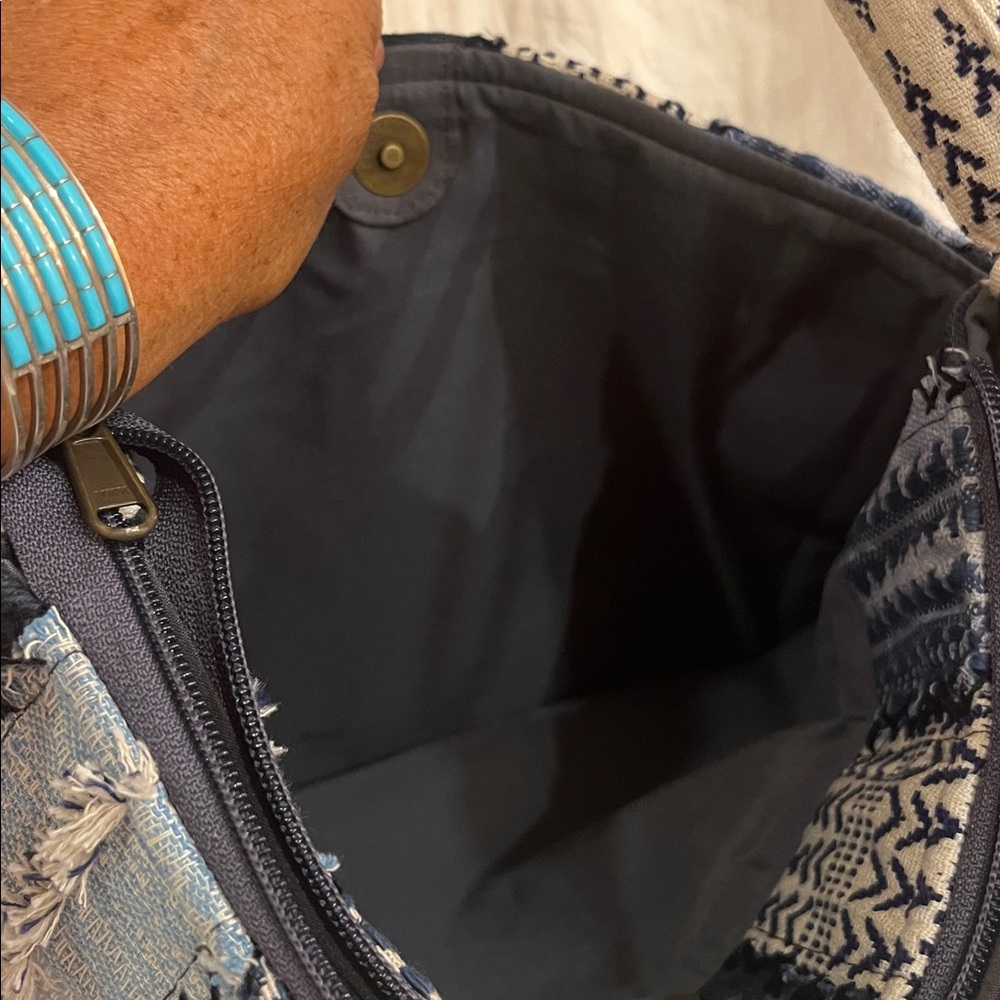 NWOT Demdaco Your Journey Indigo Crossbody Bag - Picture 10 of 12